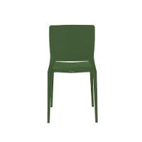 Cadeira Urano Verde Musgo Empilhável Em Polipropileno Acrilys - 4