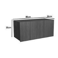 Armário Aéreo P- Cozinha Denver Ph 3104 C- 1 Porta Basculante 80cm Freijo Rocks - Herval