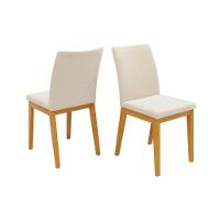 Cadeira Sala De Jantar Vitoria Madeira Kit 2 Un Ipe-boucle Perola - Dj Móveis - 1