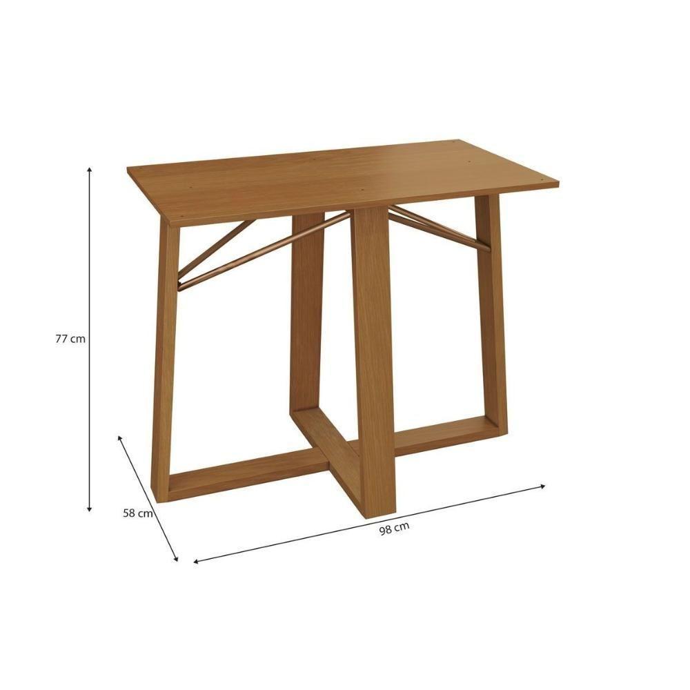 Base Mesa De Jantar Elma Bam015-ca Premium Madeira Maciça S- Tampo Carvalho - Kappesberg - 2