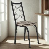 Cadeira Tubular Europa 143 Preto Assento Madeira Cedro Artef Madeira Cedro - 1