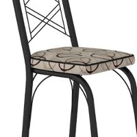 Cadeira Tubular Europa 143 Preto Assento Madeira Cedro Artef Madeira Cedro - 3