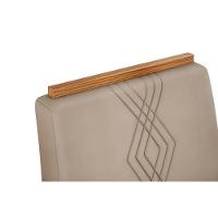 Cadeira De Cozinha Yasmin Kit 2 Un Freijó-suede Lunar Grafite - Dj Móveis - 3