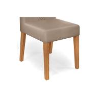 Cadeira De Cozinha Yasmin Kit 2 Un Freijó-suede Lunar Grafite - Dj Móveis