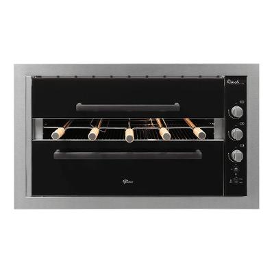 Churrasqueira de Embutir a Gás Ranch com 5 Espetos Rotativos Inox Bivolt Fischer
