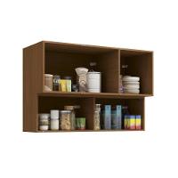 Armário Aéreo P- Cozinha Vibra T651 C- 4 Portas (1 C- Vidro) 120cm Canela-grafite Lacca - Kappesberg - 3