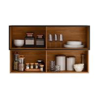 Armário Aéreo P- Cozinha Proença C- 2 Portas Basculante (1 Ripada) 120cm Nogueira Touch-nude Prime - Demóbile - 5