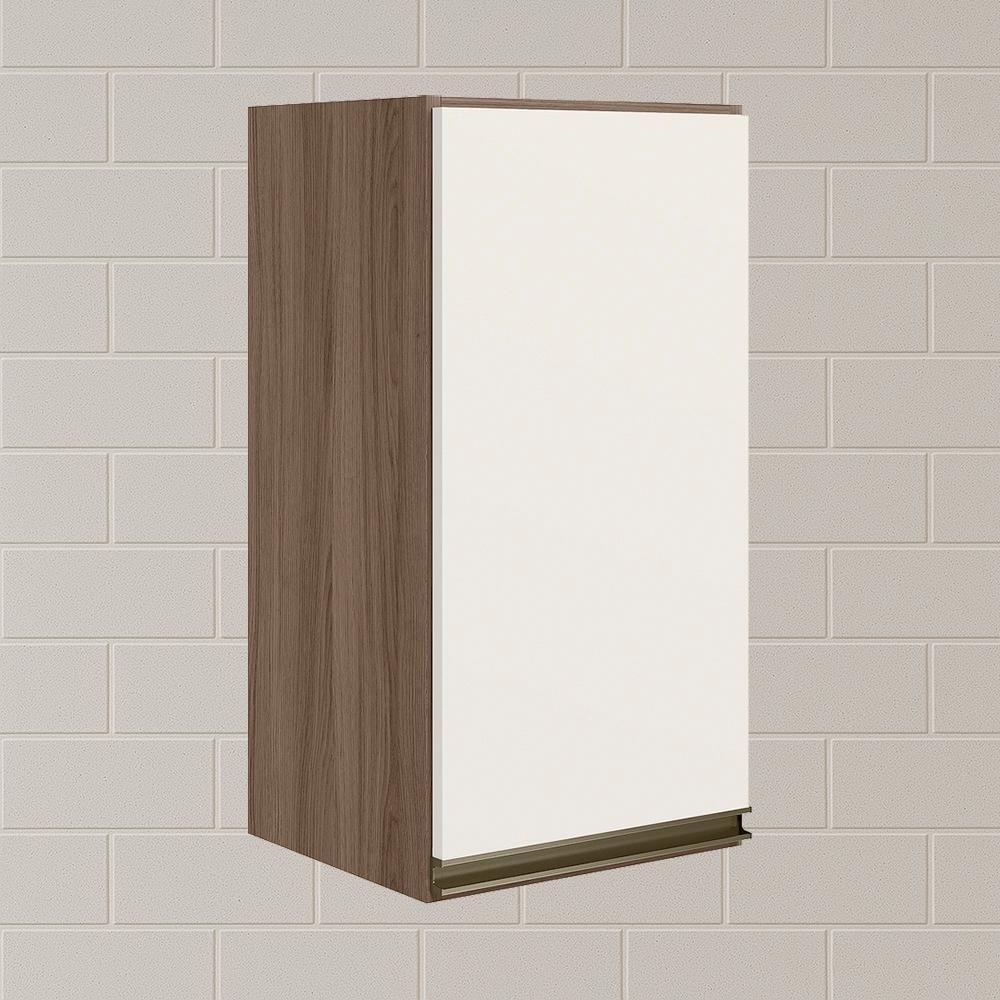 Armario Aereo 1p Mdf 40 Cm Kali 12202 Carvalho Toq Off White Cetim Nicioli Carvalho Toq Off White Cetim - 6