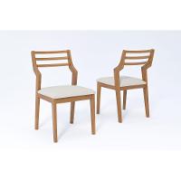 Cadeira Sala De Jantar Damasco Kit 2 Un Carvalho-linho Cru - Cimol - 1