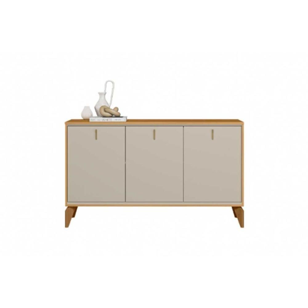 Buffet De Sala Jantar Aura C- 3 Portas Tauari-off White Fosco - Linea Brasil - 6