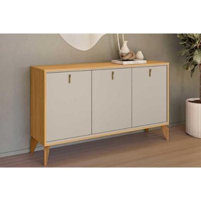 Buffet De Sala Jantar Aura C- 3 Portas Tauari-off White Fosco - Linea Brasil