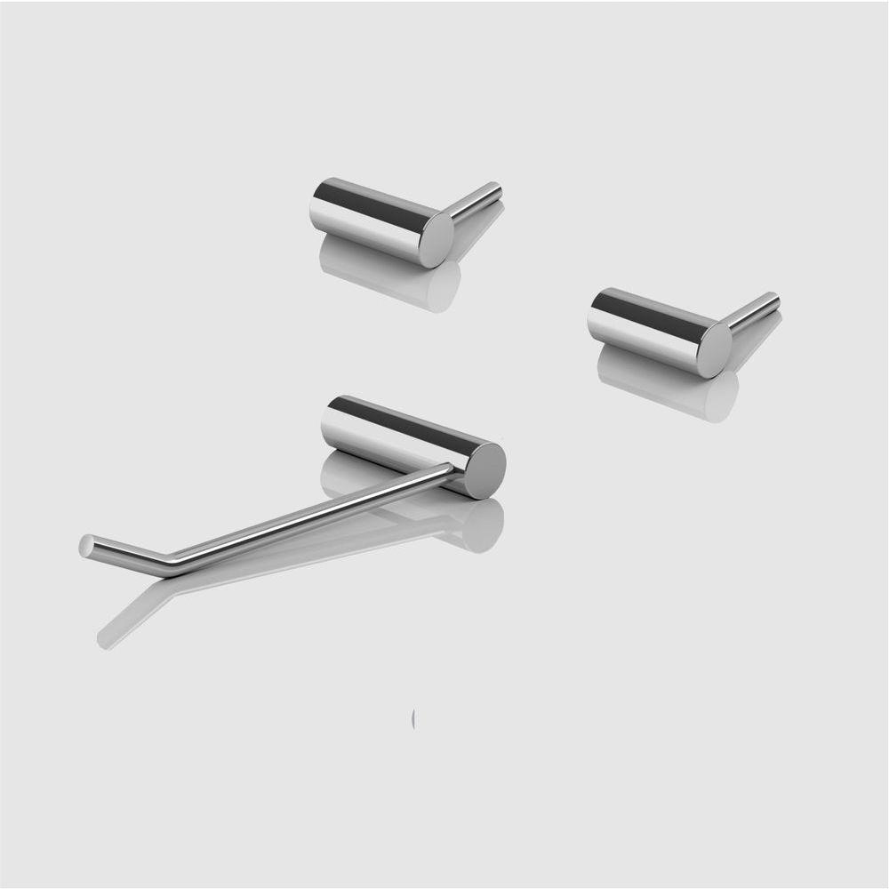 Kit Acessórios Para Banheiro 3 Peças Escovado Grego Metal 2020or - 3