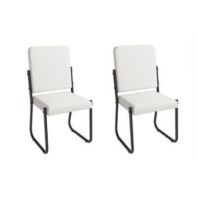 Cadeira Sala De Jantar Sicília 2c139prf Aço Kit 2 Un Preto-ano Branco - Kappesberg