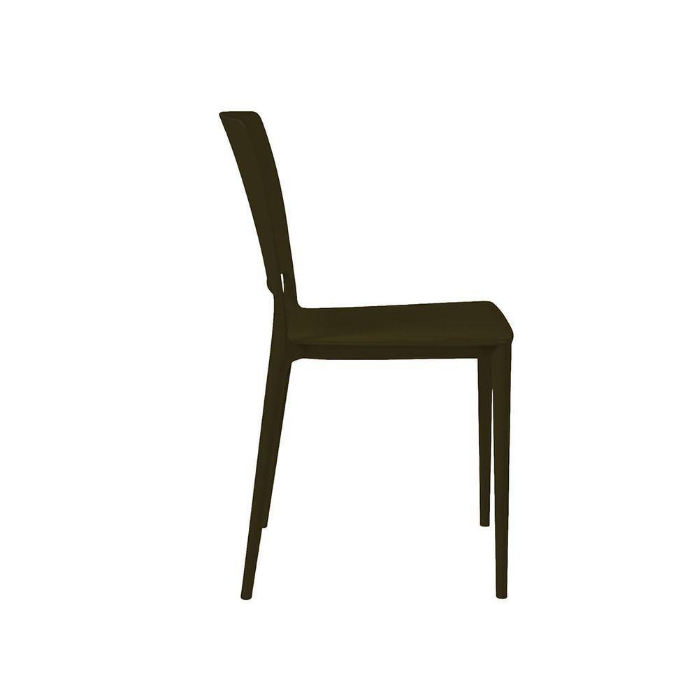 Cadeira Empilhável Urano Bronze Em Polipropileno - 2