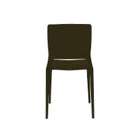 Cadeira Empilhável Urano Bronze Em Polipropileno - 4