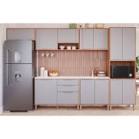 Armário Aéreo P- Cozinha Aurea C- 2 Portas 120cm Cinamomo-platina - Mgm - 7