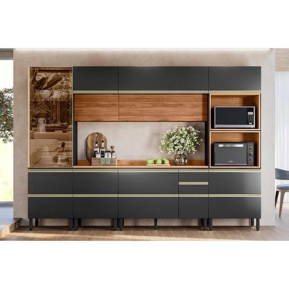 Armário Aéreo P- Cozinha Proença C- 2 Portas Basculante 120cm Nogueira Touch-nude Prime - Demóbile - 8