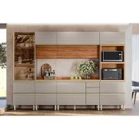 Armário Aéreo P- Cozinha Proença C- 2 Portas Basculante 120cm Nogueira Touch-nude Prime - Demóbile - 9