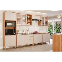 Armário Aéreo P- Cozinha Brilhante C- 2 Portas 120cm Cinamomo-platina - Mgm - 6