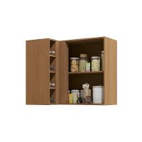 Armário Aéreo P- Cozinha Canto Reto Vibra T652 C- 1 Porta 98cm Canela-grafite Lacca - Kappesberg