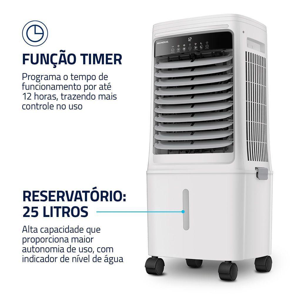 Climatizador Wind Turbo Mondial Branco 150W CL-25L 220V - 3