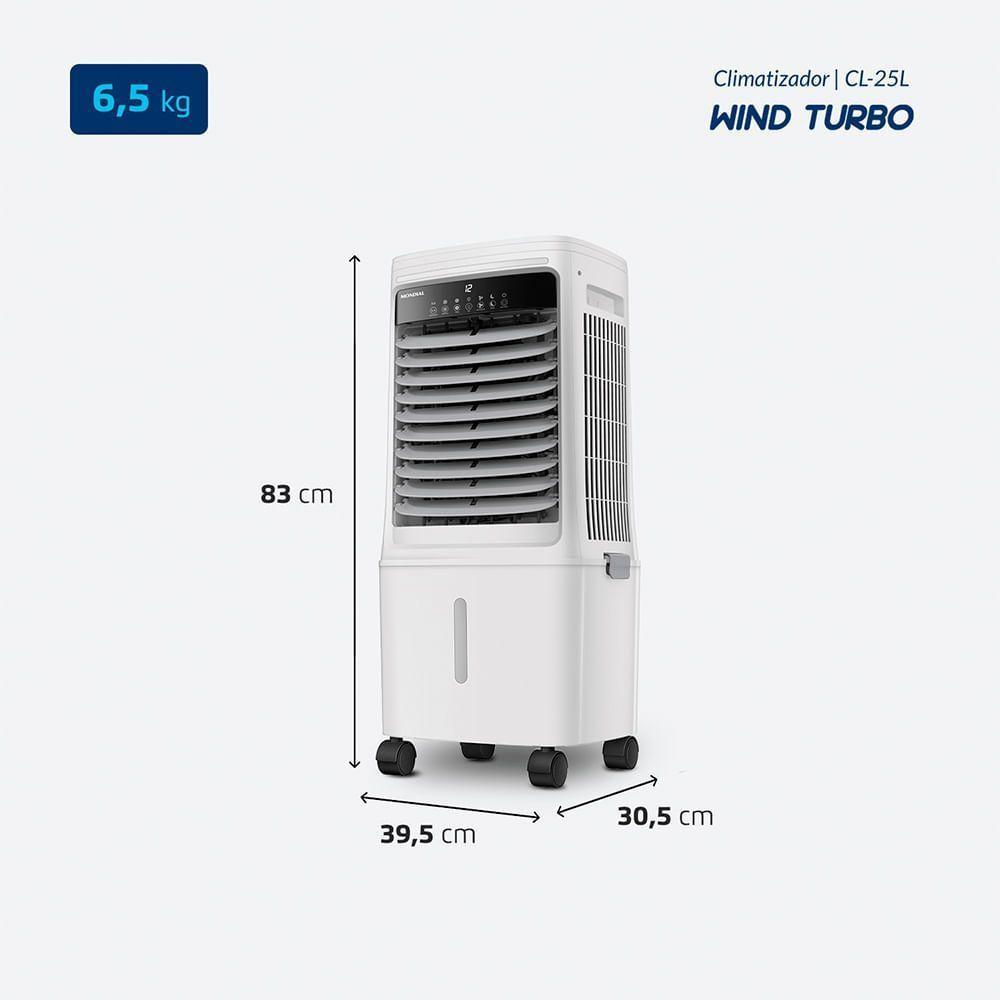 Climatizador Wind Turbo Mondial Branco 150W CL-25L 220V - 10