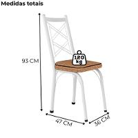 Cadeira Tubular Europa 143 Branco Assento Rattan Artef Rattan - 3