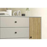 Cômoda Casal Mb 1059 C- 1 Porta E 4 Gavetas 100cm Mel-off White - Movelbento - 6