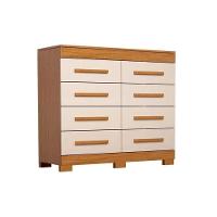 Cômoda Casal Nalu C- 8 Gavetas Cinamomo-off White - Acp - 1