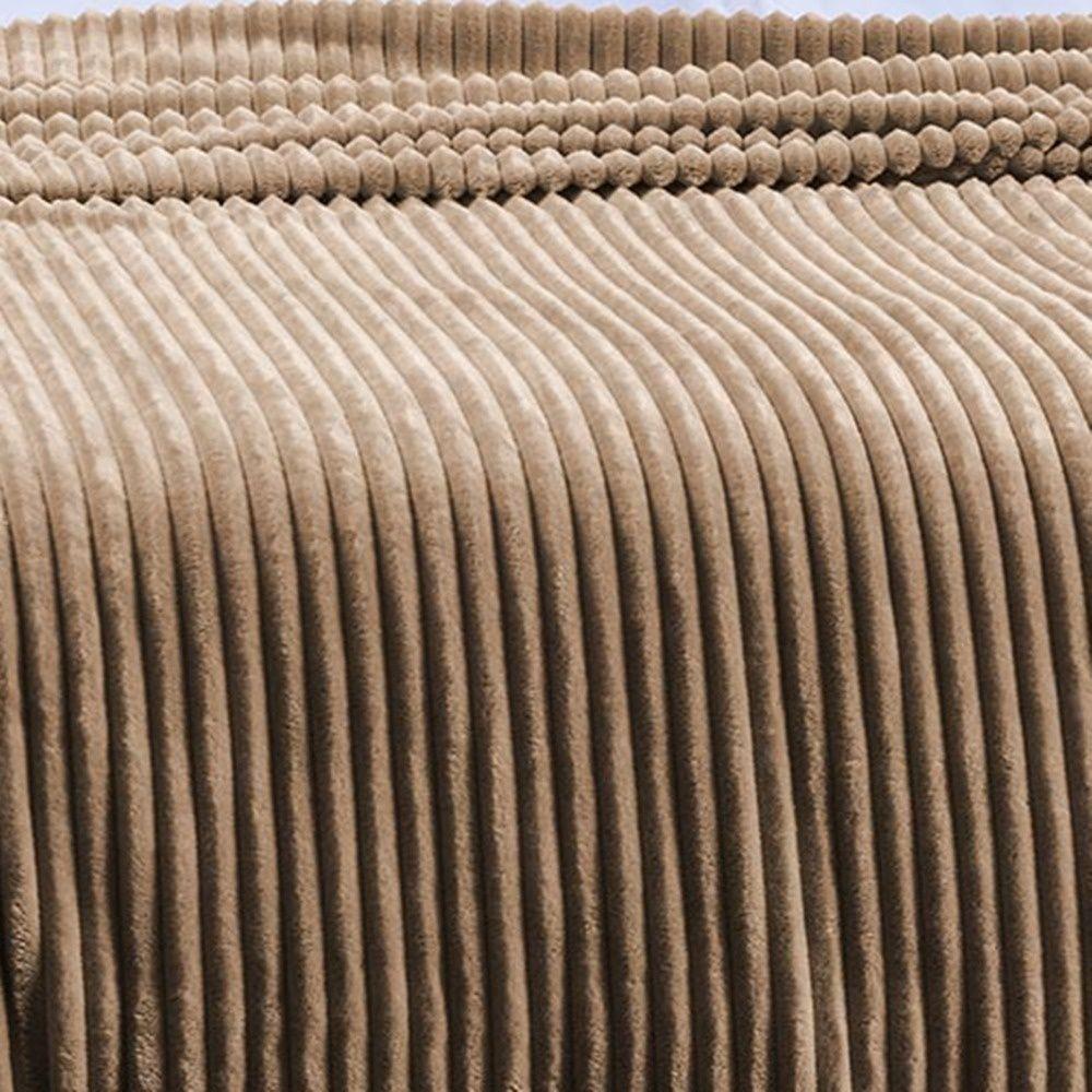 Cobertor Canelado Plus Queen 1 Peça 100% Poliéster - Castor - 3