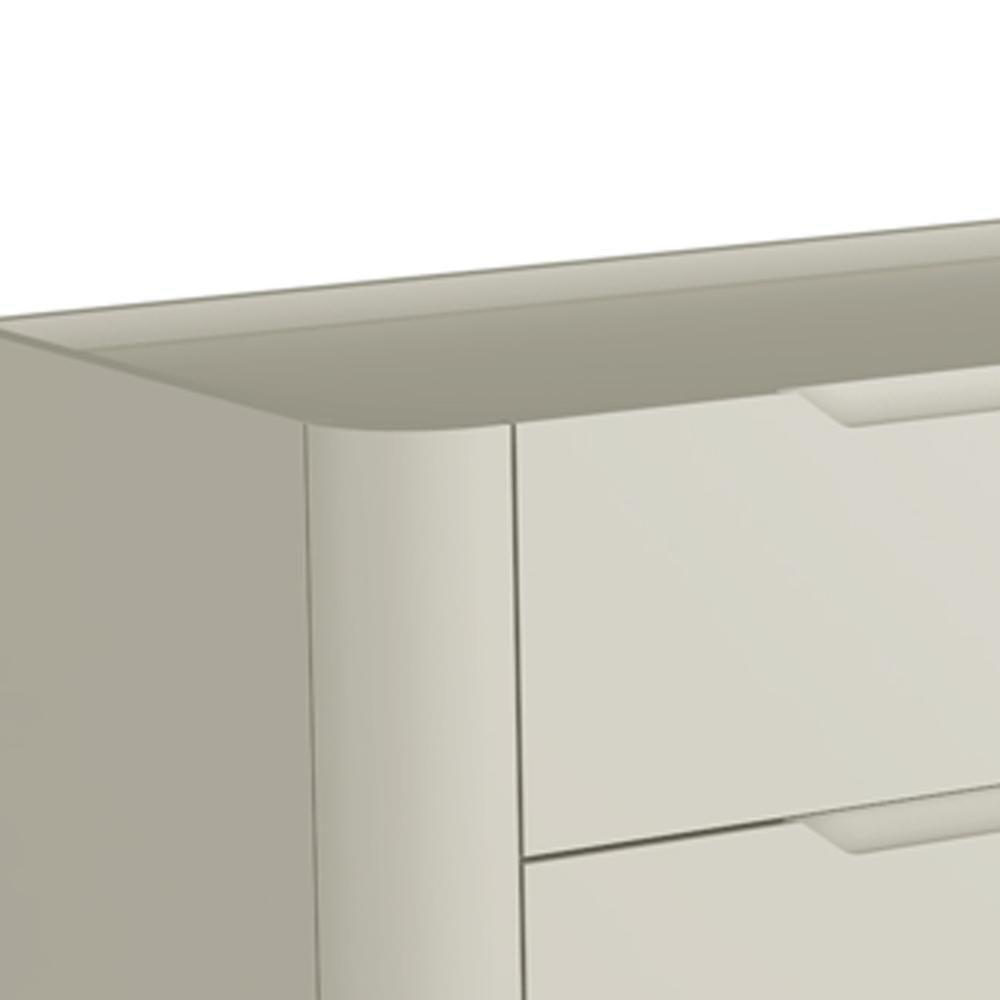 Cômoda Para Quarto Closet Orgânica 6 Gavetas Pés Industrial Preto Bliss I03 Luna - Lyam Decor - 6