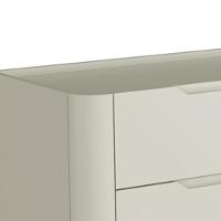 Cômoda Para Quarto Closet Orgânica 6 Gavetas Pés Industrial Preto Bliss I03 Luna - Lyam Decor - 6