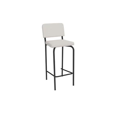 Banqueta Sala De Jantar Fiji 1b712prf Aço 1 Un Preto-ano Branco - Kappesberg