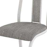 Cadeira Tubular America 058 Cromo Branco Assento Grafiato Artef Grafiato