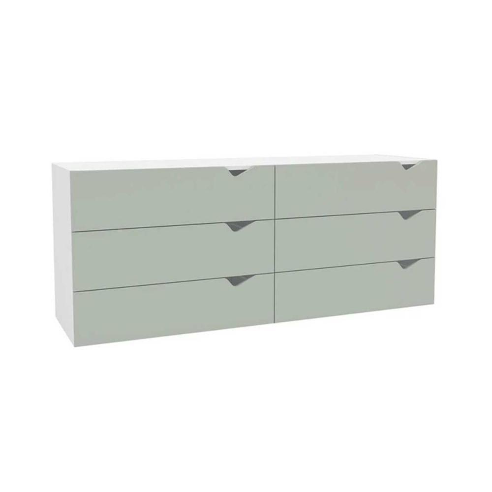 Cômoda Casal Porto C- 6 Gavetas Branco-creme - Politorno - 2