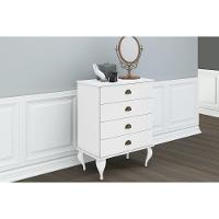 Cômoda Casal Cl 4009 C- 4 Gavetas Branco - Movelbento - 1