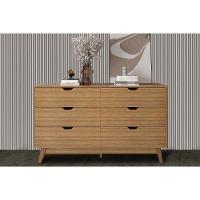 Cômoda Casal Cm8044 6 Gavetas Amêndoa - Tecno Mobili - 1