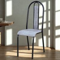 Cadeira Tubular America 058 Cromo Preto Assento Grafiato Artef Grafiato - 2