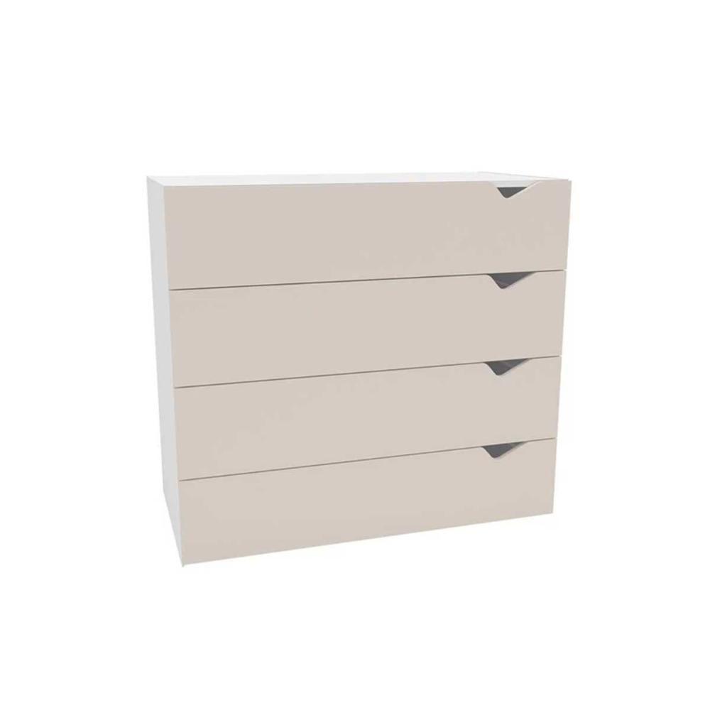 Cômoda Casal Porto C- 4 Gavetas Branco-creme - Politorno - 1
