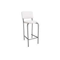 Banqueta Sala De Jantar Capri 1b715cr Aço 1 Un Cromado-ano Branco - Kappesberg - 1