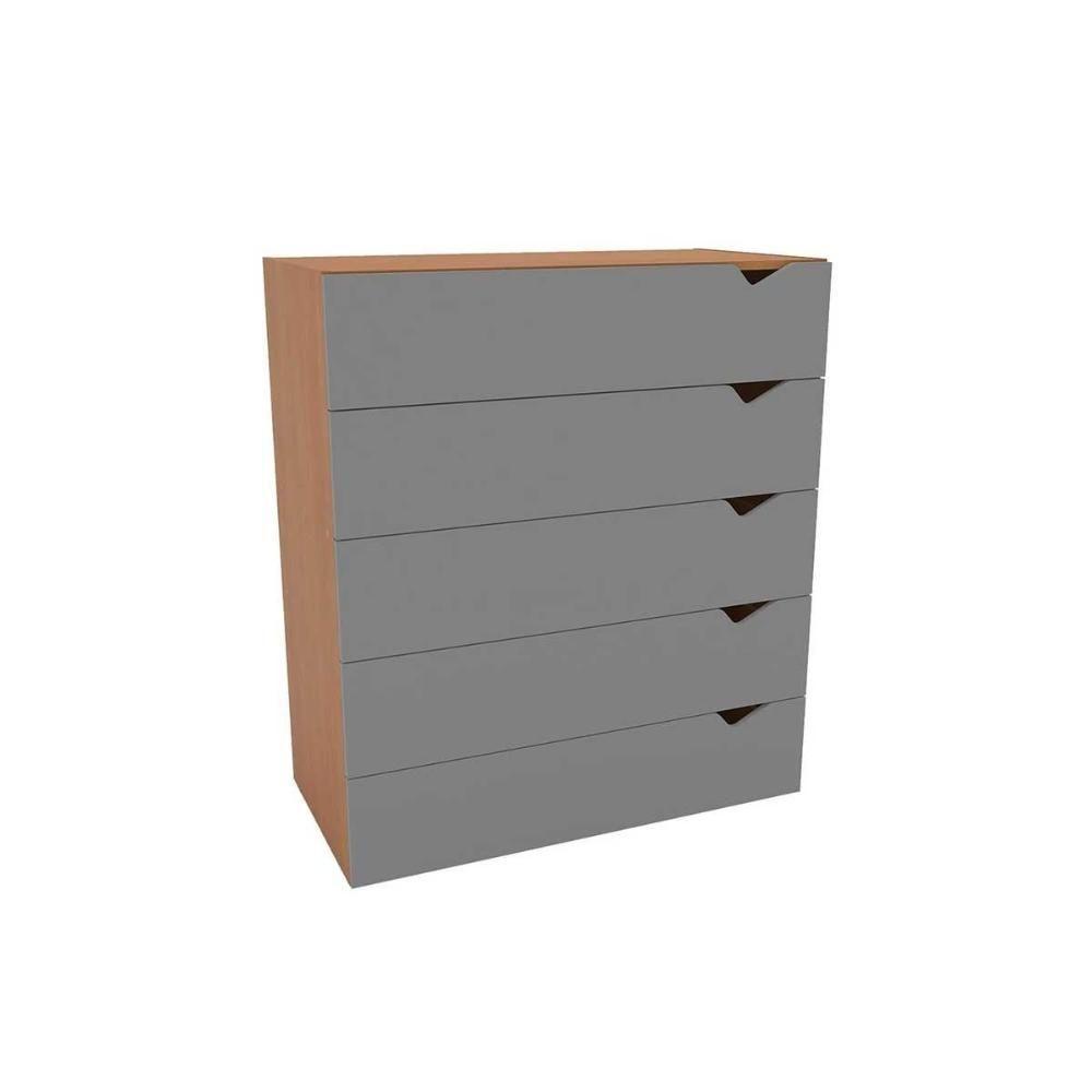 Cômoda Casal Porto C- 5 Gavetas Freijo-cinza - Politorno - 1