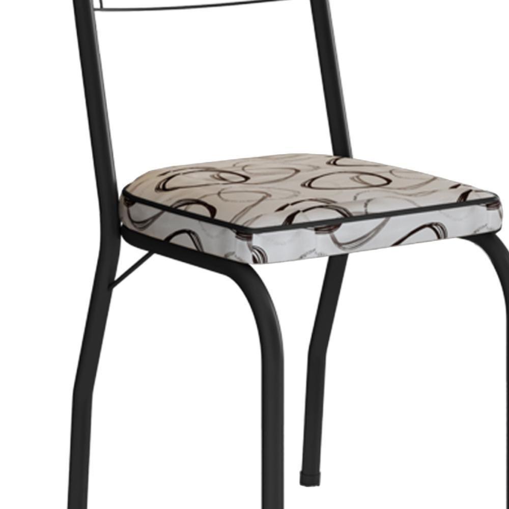 Cadeira Tubular Europa 262 Preto Assento Madeira Cedro Artef Madeira Cedro - 4