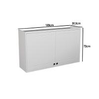 Armário Aéreo P- Cozinha évora Ph 3122 C- 2 Portas 120cm Branco - Herval