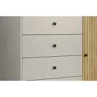 Cômoda Casal Mb 1059 C- 1 Porta E 4 Gavetas 100cm Mel - Movelbento