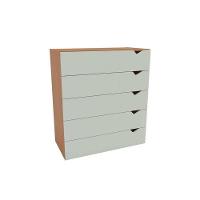 Cômoda Solteiro Porto C- 5 Gavetas Freijo-verde - Politorno - 1