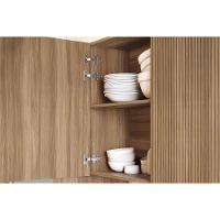 Cozinha Modulada Nesher Rainha 5 Peças (3aéreos+2balcões) C5p113 Nature-branco-nesher - 9