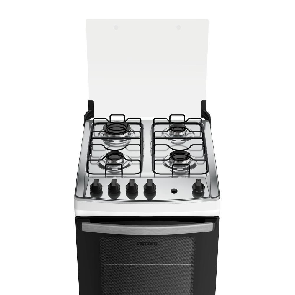 Fogão 4 Bocas Branco Com Mesa Inox Dako Novo Supreme Bivolt - 7