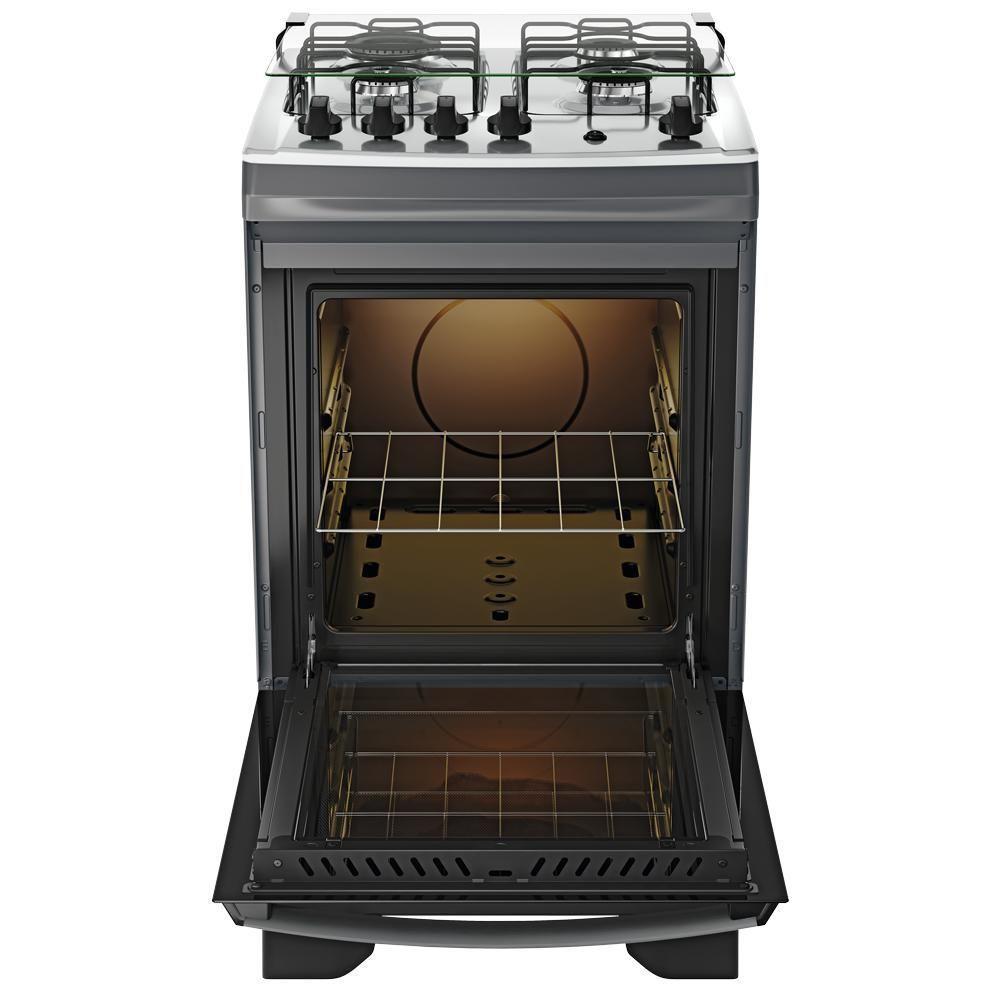 Fogão 4 Bocas Dako Supreme Glass Mesa De Vidro Branco Bivolt - 6