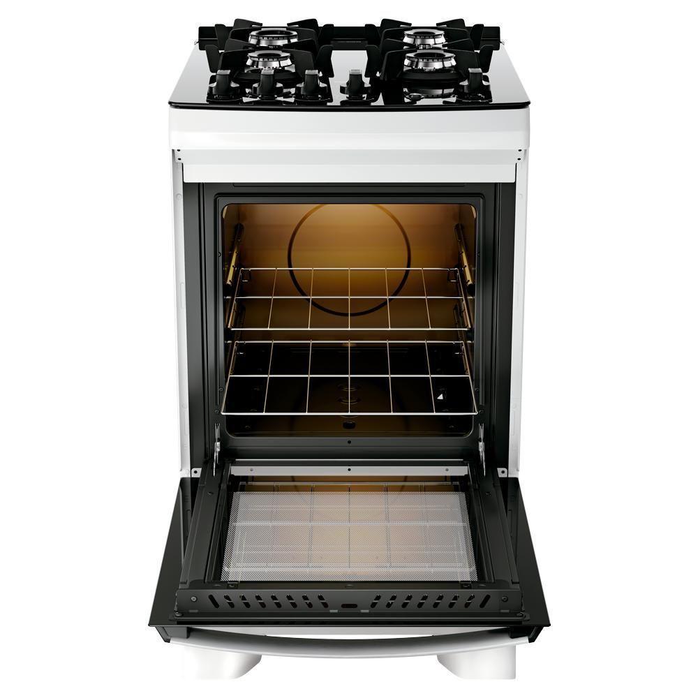 Fogão 4 Bocas Dako Supreme Glass Mesa De Vidro Branco Bivolt - 7