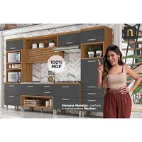 Cozinha Modulada Completa Princesa 2 Peças (1aéreo+1balcão) C2p45 Freijo-off White - Nesher - 5